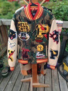 Jordan Craig Hellcat Varsity Jacket Vintage Camo (L)